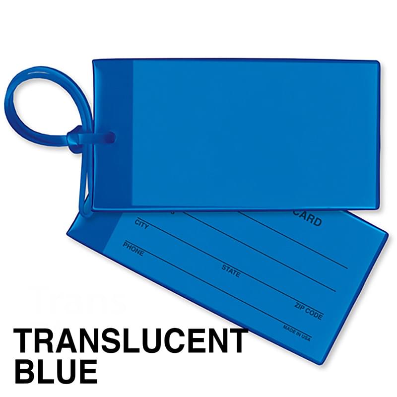Bag & Luggage Tag - Business Card Insert - Spot Color