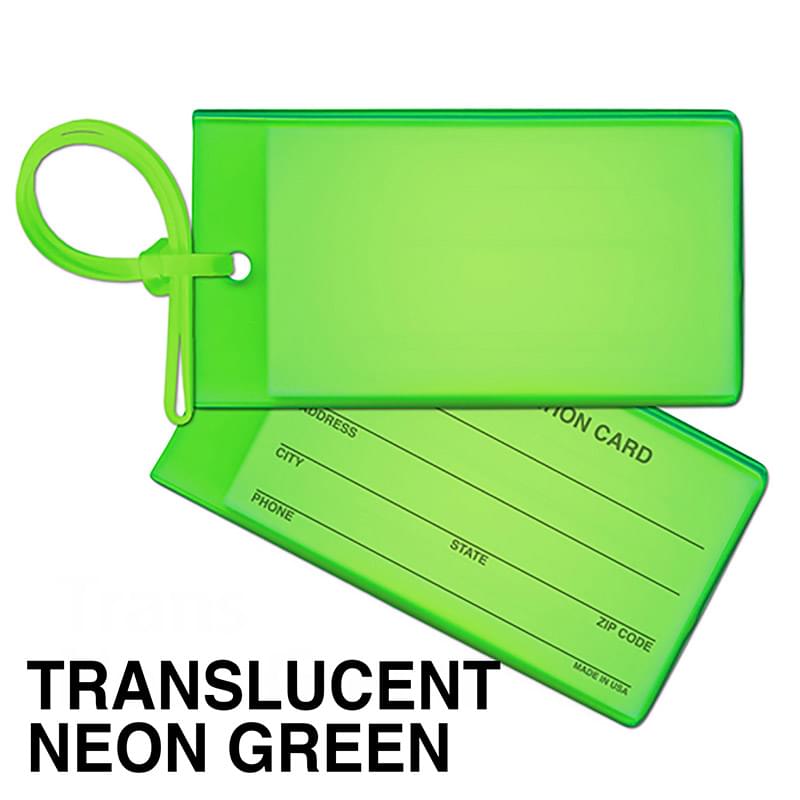 Bag & Luggage Tag - Business Card Insert - Spot Color
