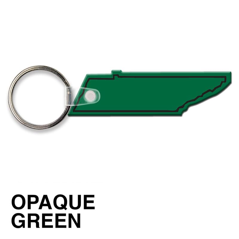 Tennessee State Shape Key Tag (Spot Color)
