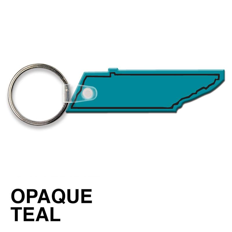 Tennessee State Shape Key Tag (Spot Color)