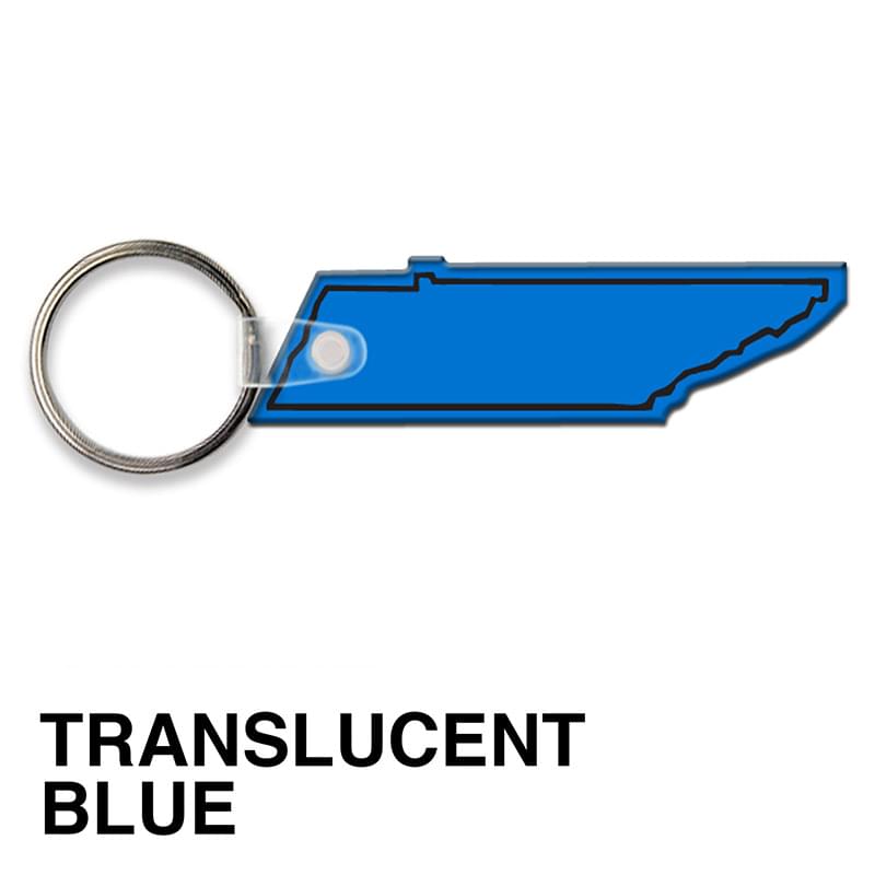 Tennessee State Shape Key Tag (Spot Color)