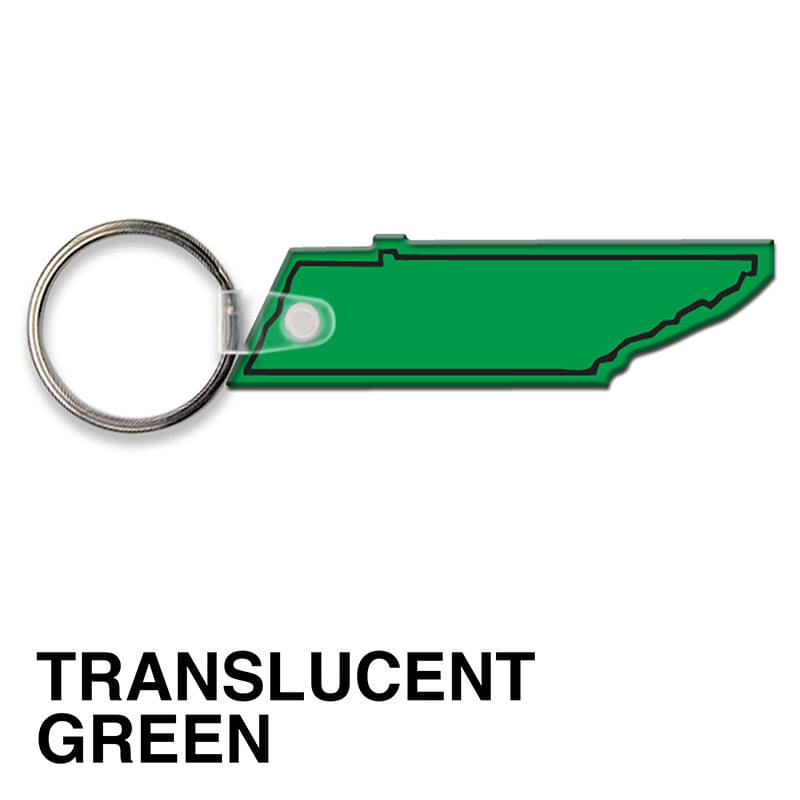 Tennessee State Shape Key Tag (Spot Color)
