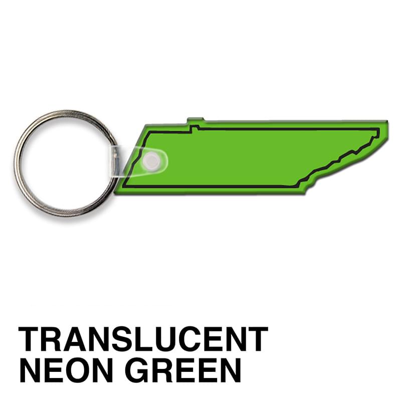 Tennessee State Shape Key Tag (Spot Color)