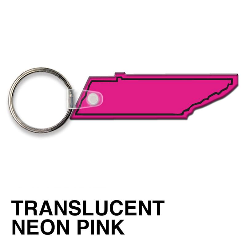 Tennessee State Shape Key Tag (Spot Color)