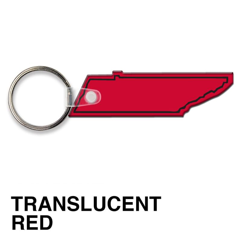 Tennessee State Shape Key Tag (Spot Color)