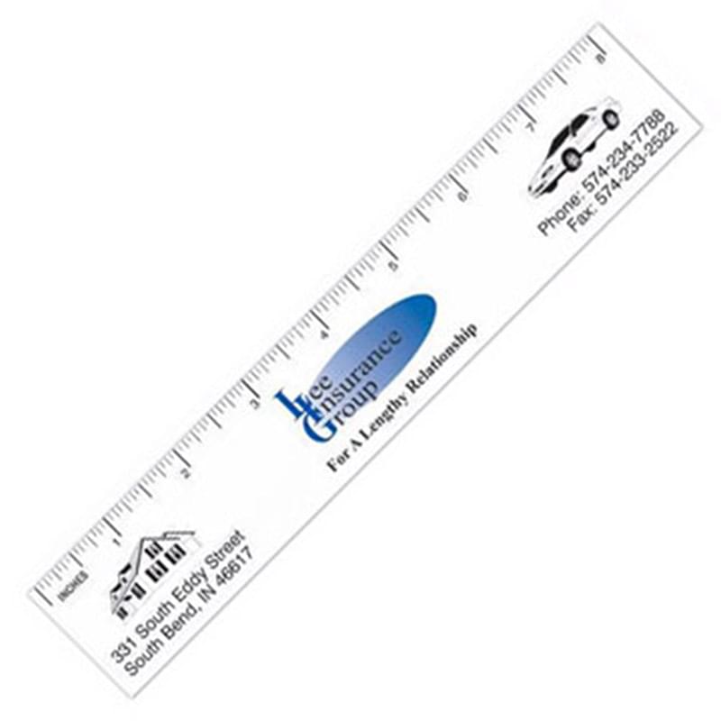 Rectangle Ruler Magnet - Full Color (1.5" x 8.25")