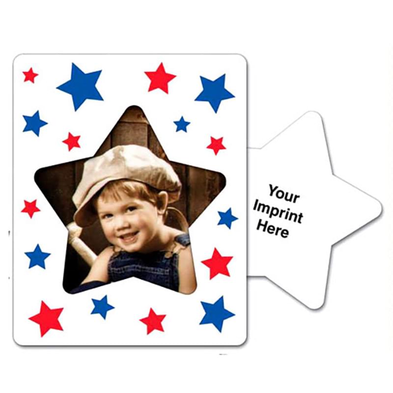 30 Mil Star Center Picture Frame Magnet - Full Color