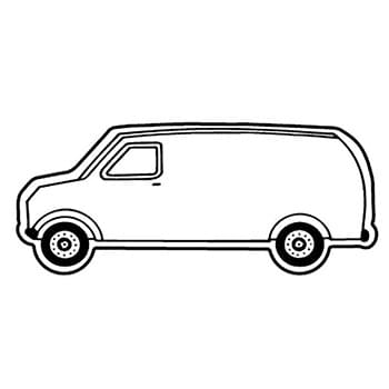 Magnet - Delivery Van - Full Color