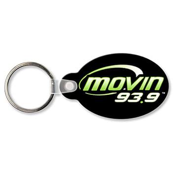 Oval w/Tab Key Tag (Spot Color)