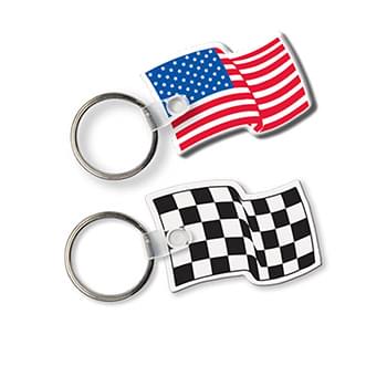 Flag Key Tag (Spot Color)