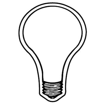 Light Bulb Magnet - Full Color
