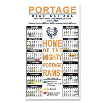 School Calendar Rectangle Magnet - Full Color