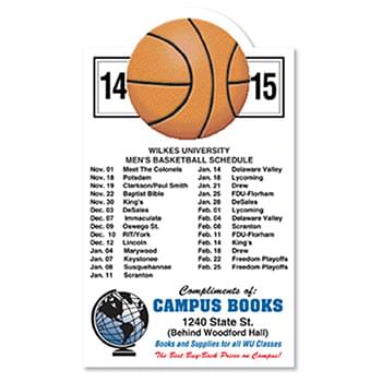 20 Mil Basketball Schedule Magnet - Full Color