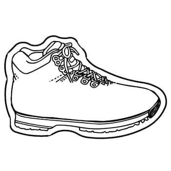 Hiking Boot Magnet - Full Color